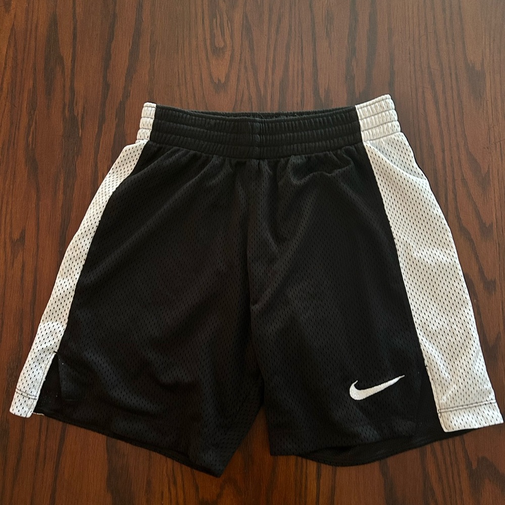 Nike Black and White Mesh Shorts